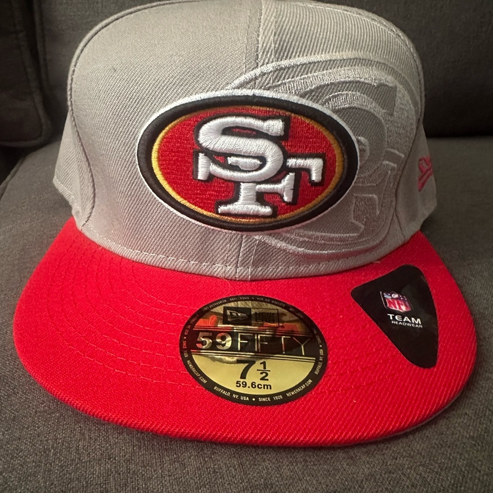 San Francisco 49ers Gray and Red Cap